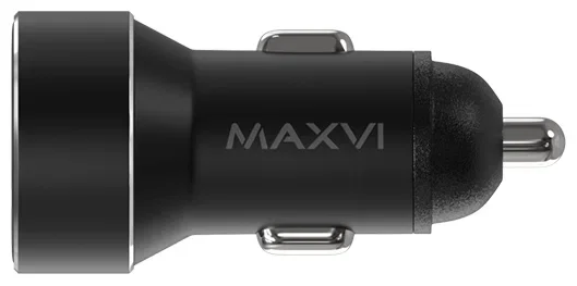 Автомобильное зарядное устройство MAXVI CCM-M602PD LED, черное_2