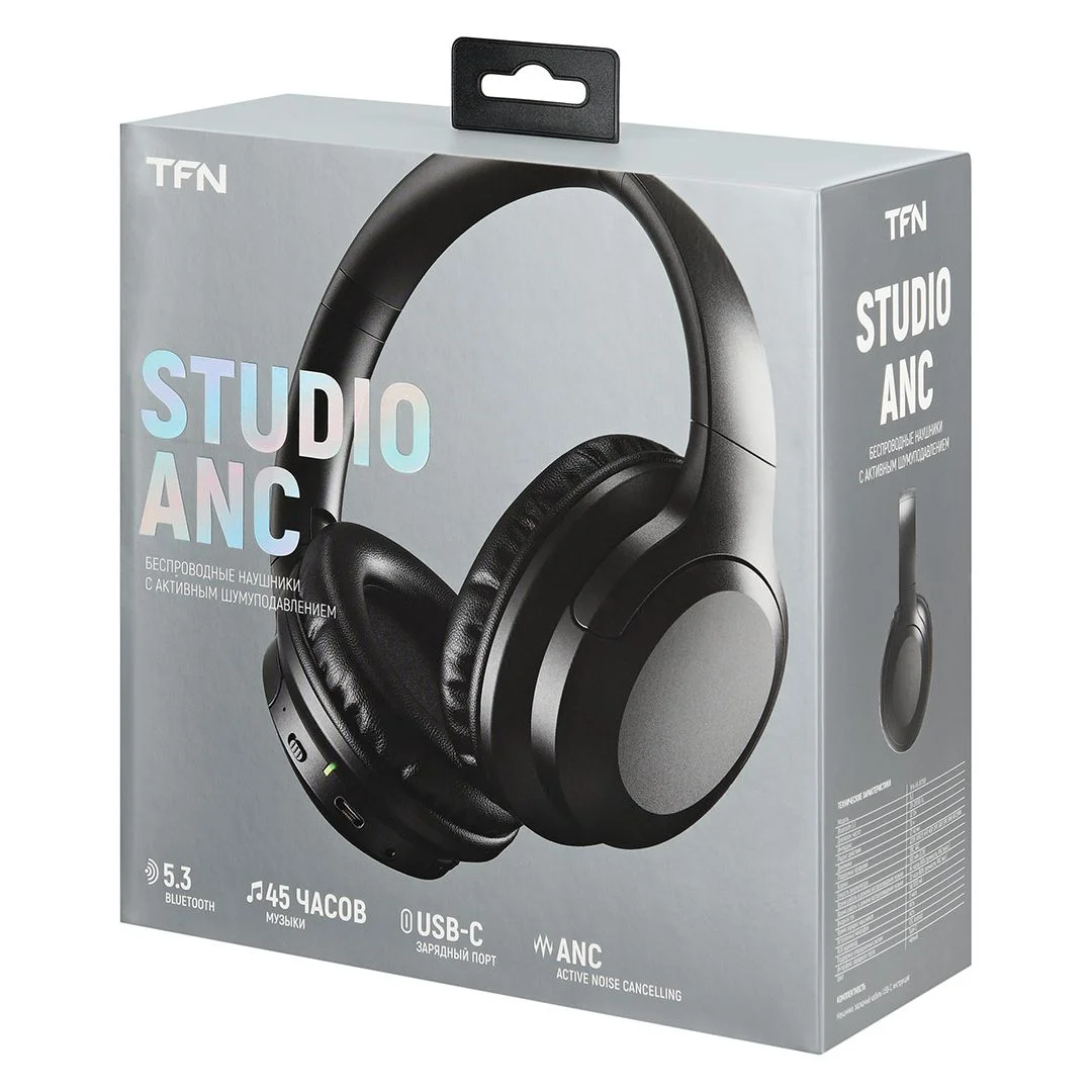 Наушники беспроводные TFN Studio ANC, черные_6