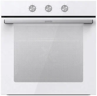 Духовой шкаф Gorenje BO6725E02WG (Essential / 77 л / до 300 °C / Белый, стекло / AquaClean / Perfect
