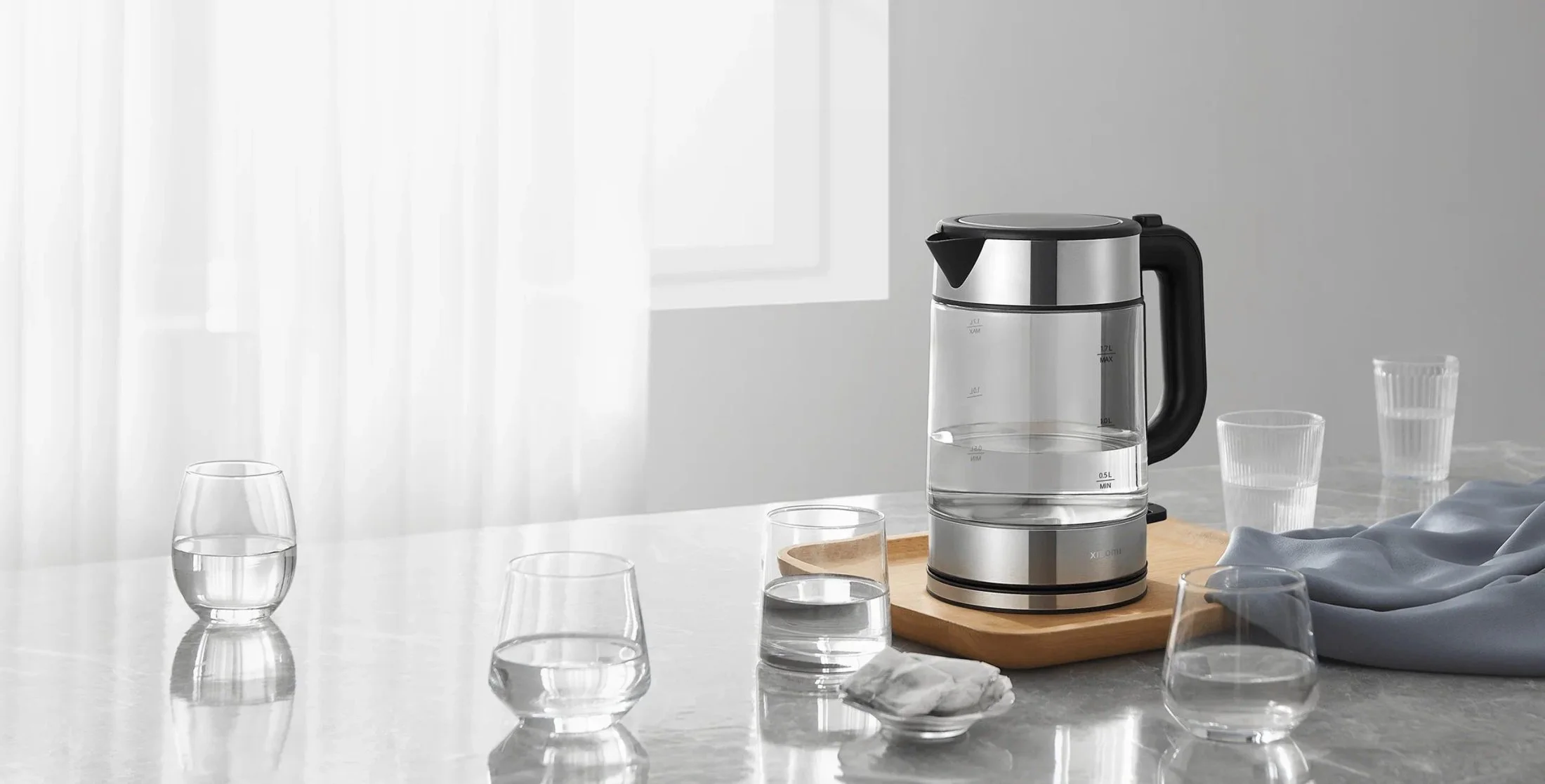 Чайник электрический Xiaomi Electric Glass Kettle RU_7