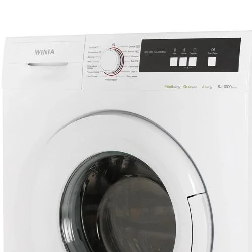 Стиральная машина Winia DWD-6T1023W, фронтальная, 6 кг, 1000 об/мин, 60x50x85 см, белый_3