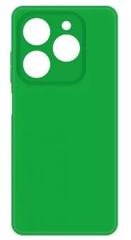 Чехол-накладка Krutoff Silicone Case для Tecno Spark 20 Pro, силиконовый, зеленый