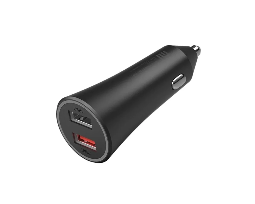 Автомобильное зарядное устройство Xiaomi Mi Dual Port Car Charger 37W, черное_1
