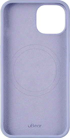 Чехол защитный uBear Touch Mag Case, iPhone 15, MagSafe, силикон, фиолетовый_1