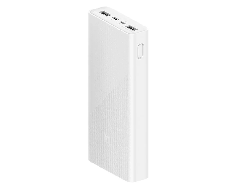 Внешняя аккумуляторная батарея Xiaomi Mi Power Bank 3 20000mAh 2 USB, белая_3