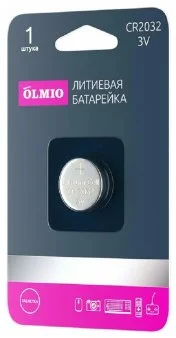 Элемент питания Батарейки Olmio CR2032 BL-1