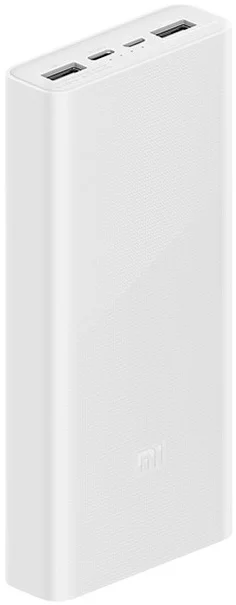 Внешняя аккумуляторная батарея Xiaomi Mi Power Bank 3 20000mAh 2 USB, белая_1