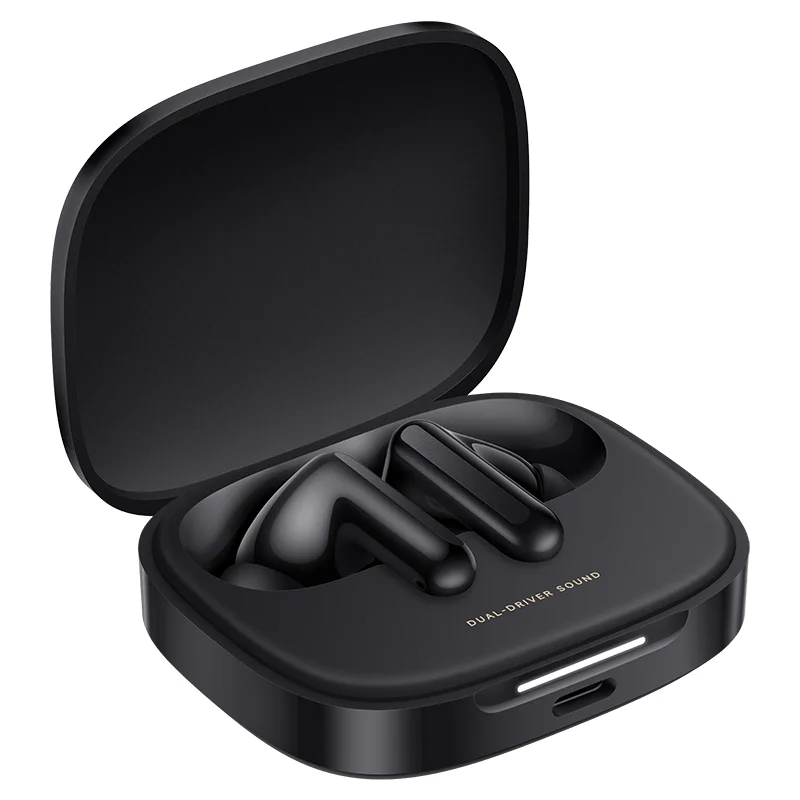 Redmi buds 6 (O77)-Black-caseopen FrontLeft