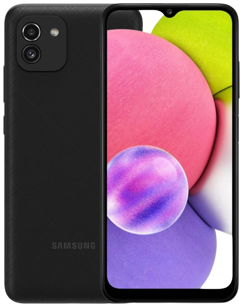 Смартфон Samsung Galaxy A03 4/64GB 2-SIM черный