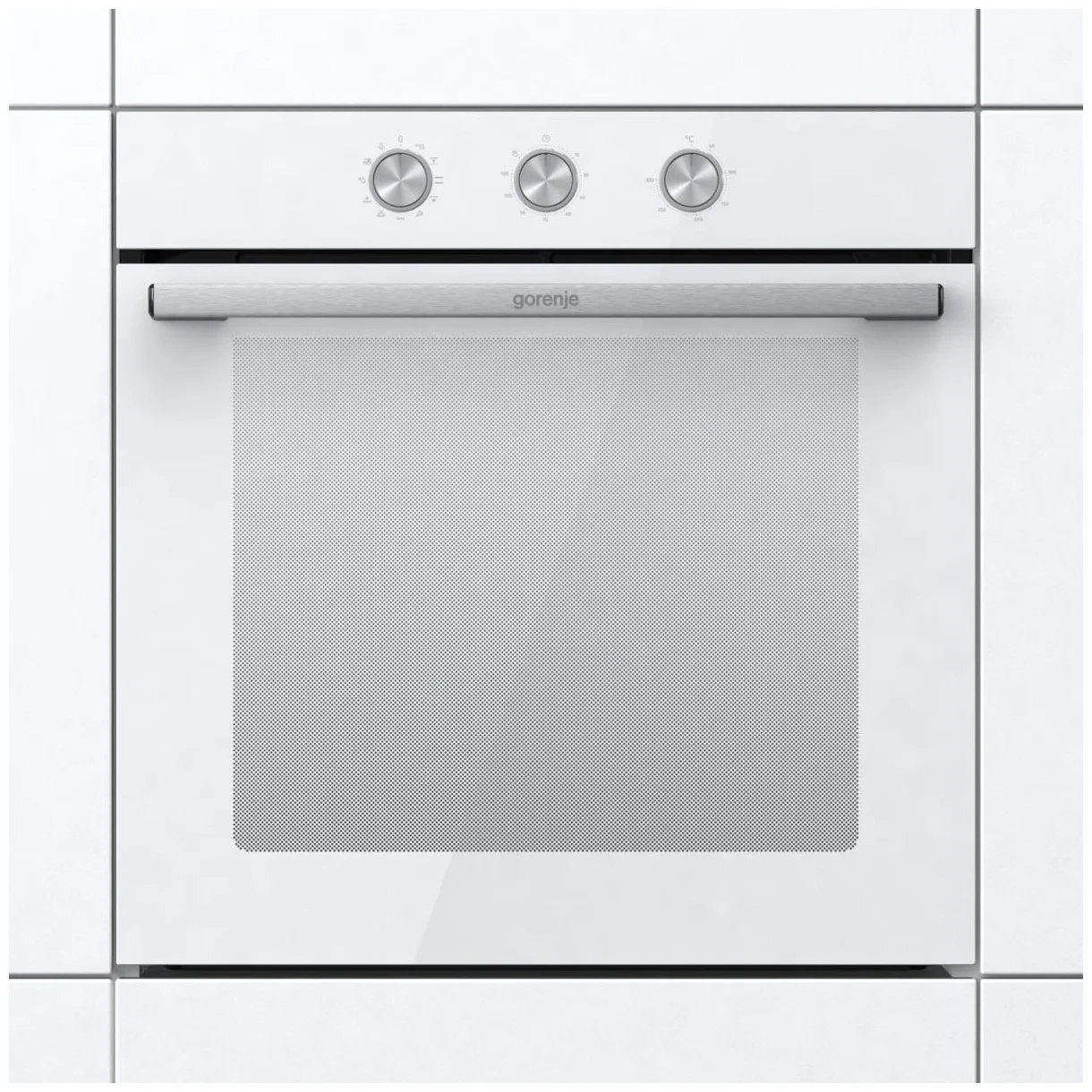 Духовой шкаф Gorenje BO6725E02WG (Essential / 77 л / до 300 °C / Белый, стекло / AquaClean / Perfect