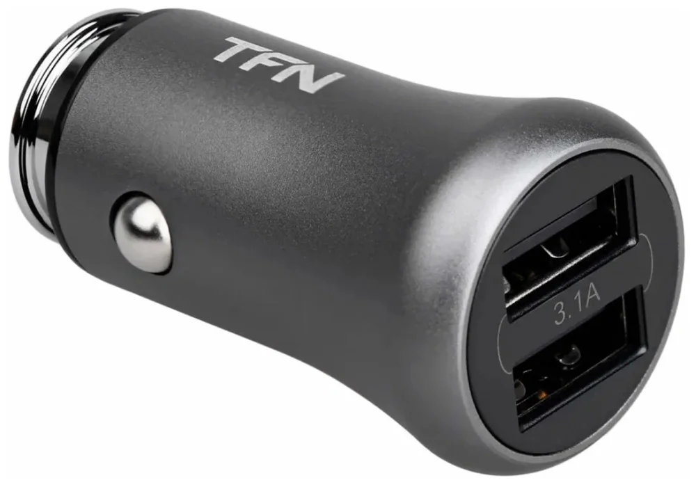 Автомобильное зарядное устройство TFN Rapid+ 3.1A, 2xUSB, серый_3