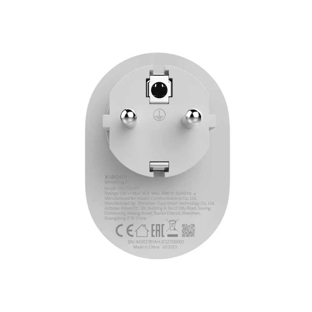 Умная розетка Xiaomi Mi Smart Power Plug 2 ZNCZ302KK_2