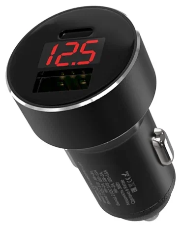 Автомобильное зарядное устройство MAXVI CCM-M602PD LED, черное_1