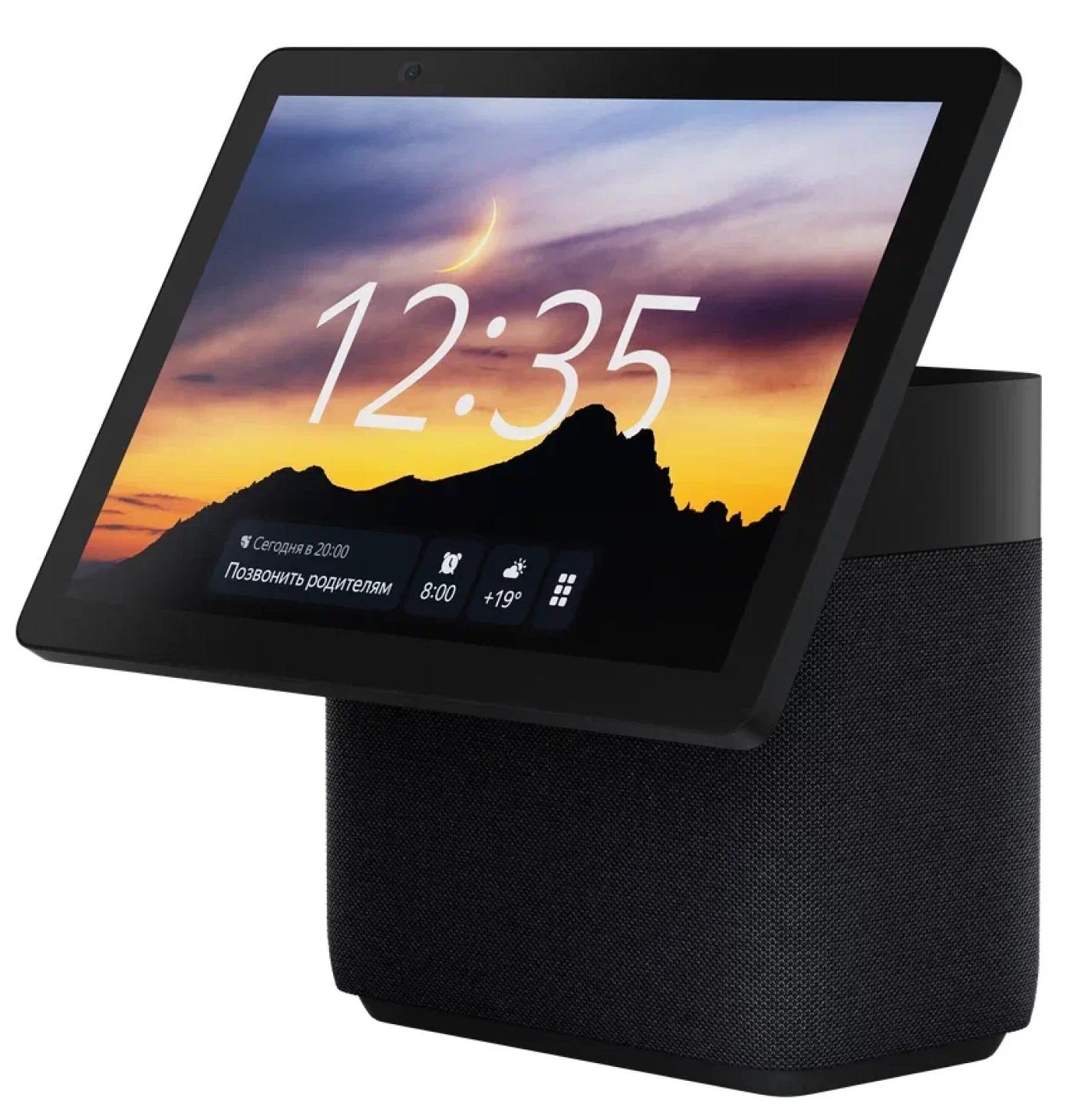 Умная колонка Яндекс Станция Дуо Макс с голосовым помощником Алиса, черная