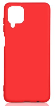 Чехол-накладка для Samsung Galaxy M32/A22, DF, силикон/бархат, красный