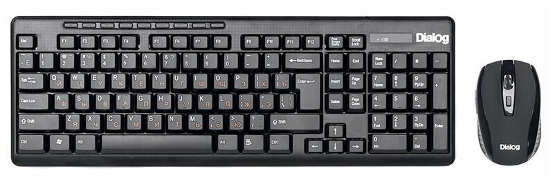 Комплект клавиатура + мышь Dialog KMROP-4020U Pointer RF 2.4G - USB, радиоклавиатура + опт. радиомыш