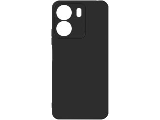 Чехол-накладка Krutoff Silicone Case для Xiaomi Redmi 13C/Poco C65, силиконовый, черный