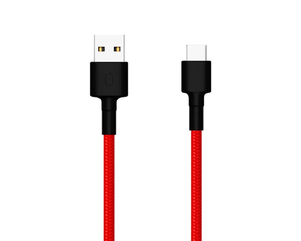 Кабель Xiaomi Mi Braided USB Type-C 1м, красный