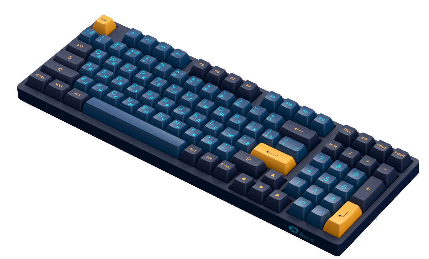 Клавиатура игровая механическая Akko 3098S (Macaw ASA PBT, RGB, Hot Swap, Lavender Purple CS, RU)_2