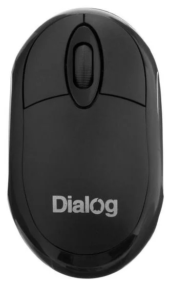 Мышь беспроводная Dialog MROC-10U Comfort RF 2.4G Optical - 3 кнопки + ролик прокрутки, USB, черная
