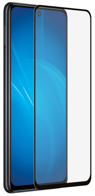 Стекло защитное для Xiaomi Note 11/Poco M4 Pro, DF, FullGlue, черное