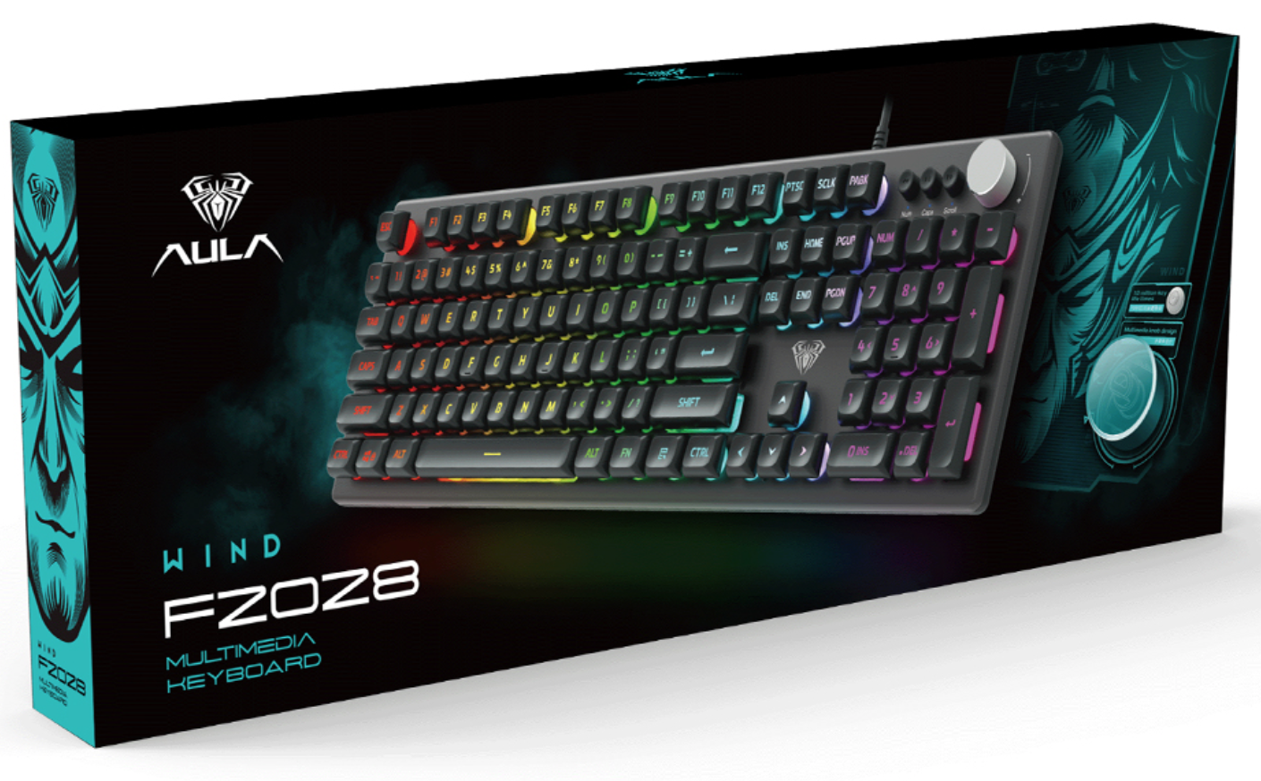 Клавиатура AULA F2028 Проводная мембранная клавиатура с RGB подсветкой_4