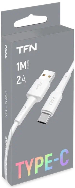 Кабель TFN USB to Type-C, 1м, белый_1