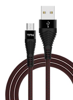 Кабель TFN USB-MicroUSB, FORZA 1м, черный