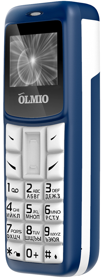 Телефон Olmio A02, синий-белый_4