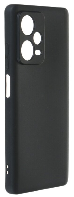 Чехол-накладка для Redmi Note 12 Pro+ (5G), DF, силиконовый, черный_1