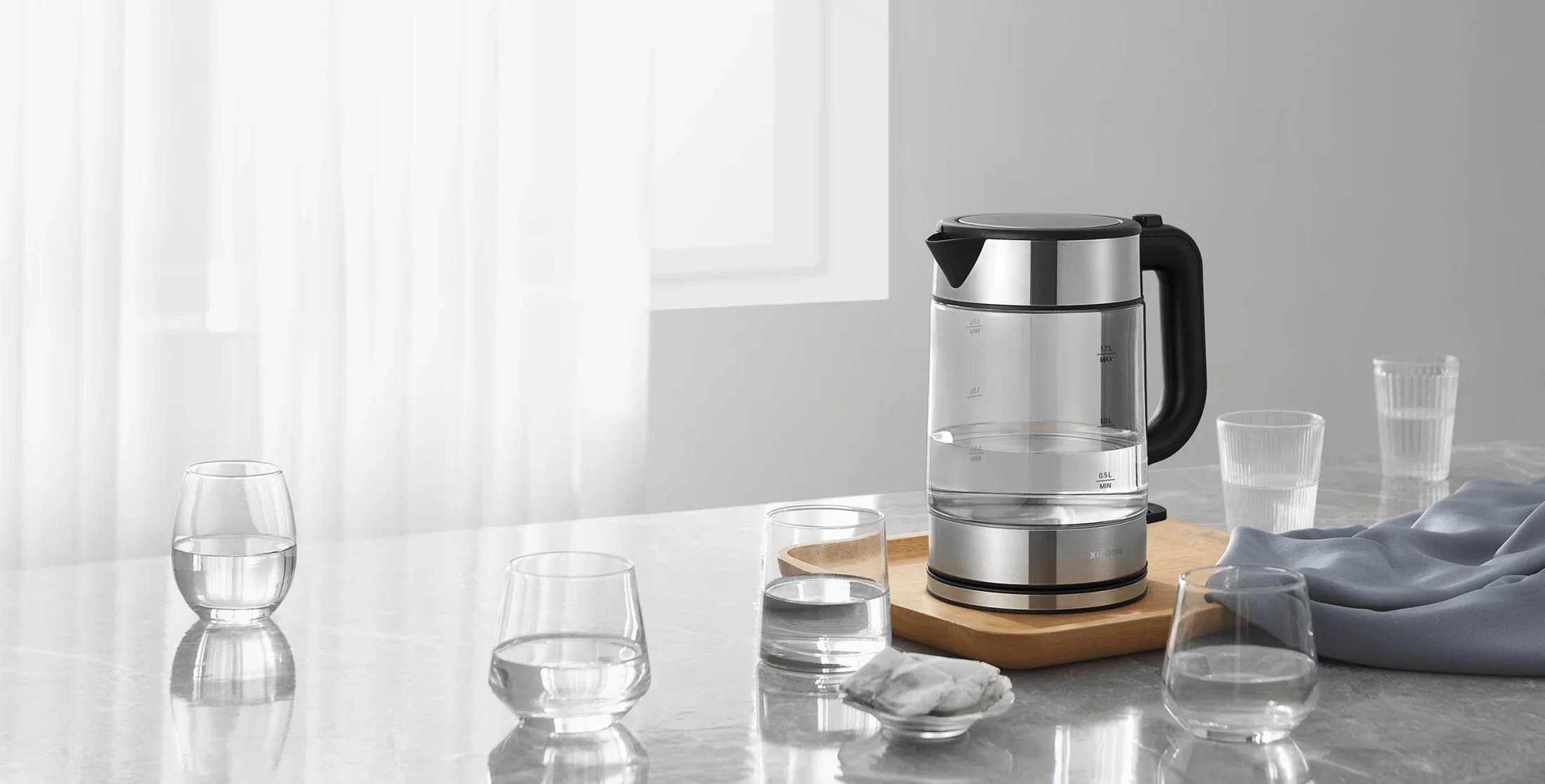 Чайник электрический Xiaomi Electric Glass Kettle RU_7
