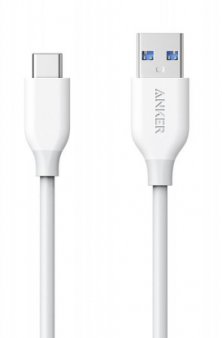 Кабель Anker PowerLine USB to USB-C 0,9m, белый Кабель Anker PowerLine USB to USB-C 0,9m, белый