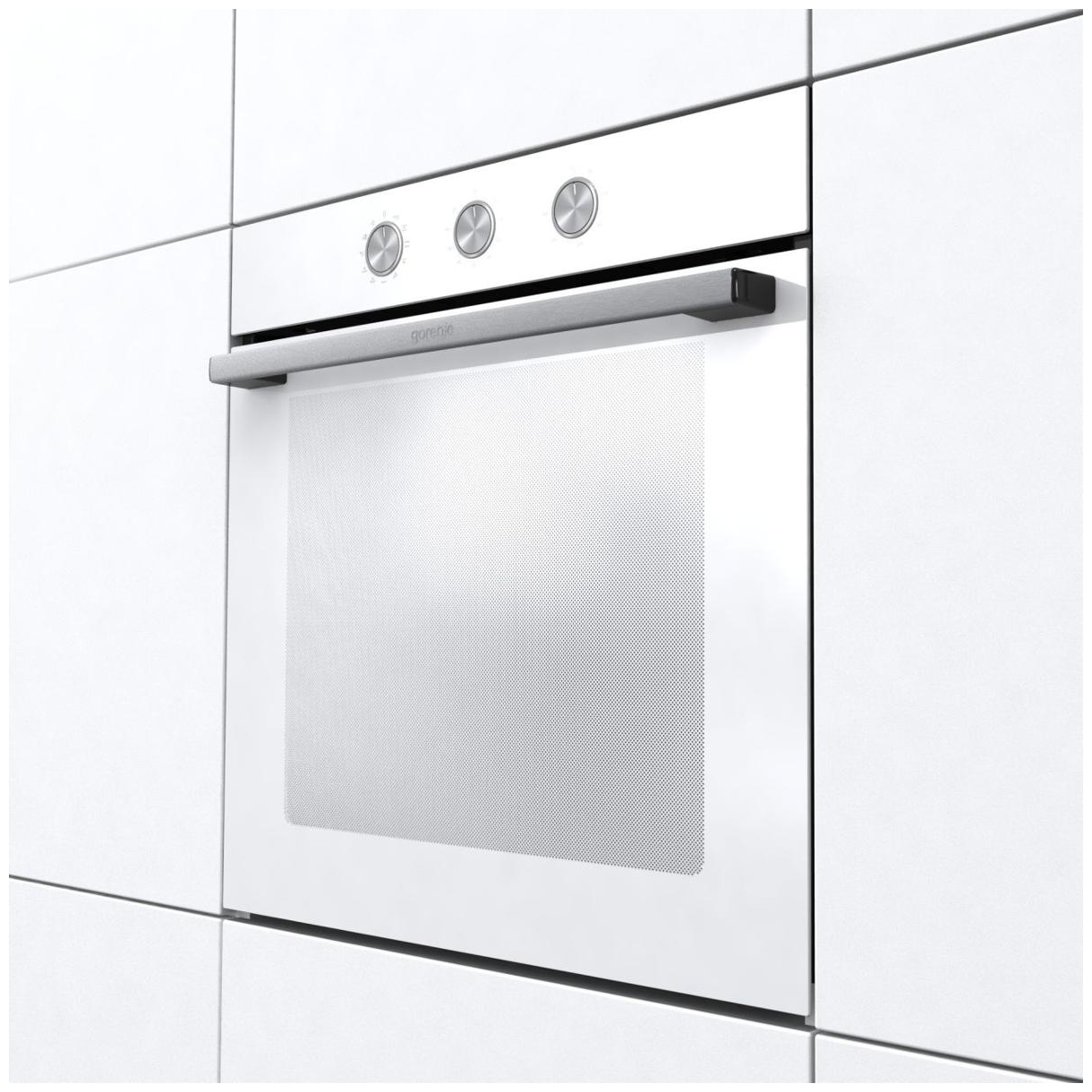 Духовой шкаф Gorenje BO6725E02WG (Essential / 77 л / до 300 °C / Белый, стекло / AquaClean / Perfect