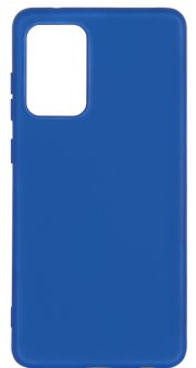 Чехол-накладка для Samsung Galaxy A72, DF, силикон/бархат, синий