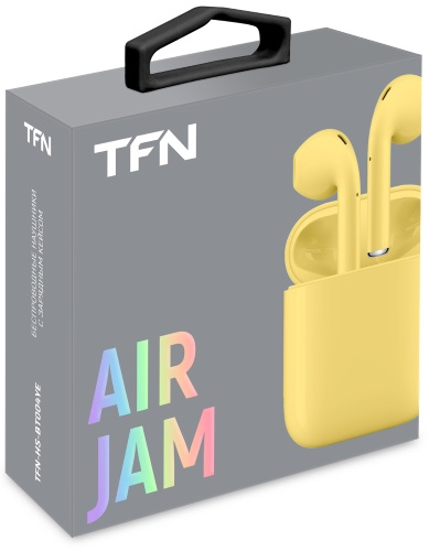 Наушники беспроводные TFN Air Jam, желтые_2