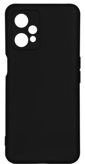 Чехол-накладка для Realme 9 Pro, DF, силикон/бархат, черный