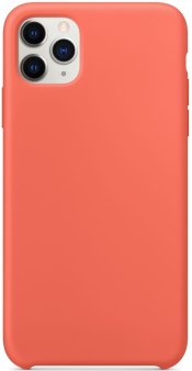 Чехол-накладка для iPhone 11 Pro, силикон/бархат, оранжевый