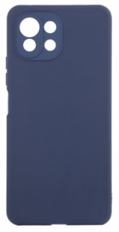 Чехол-накладка для Xiaomi Mi 11, DF, силикон/бархат, синий