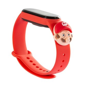 Ремешок для браслета Xiaomi Mi Band 5, силиконовый, Cartoon Mario