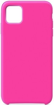 Чехол-накладка для iPhone 13 Pro Max, силикон/бархат, розовый