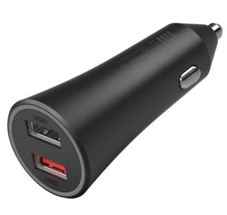 Автомобильное зарядное устройство Xiaomi Mi Dual Port Car Charger 37W, черное Автомобильное зарядное устройство Xiaomi Mi Dual Port Car Charger 37W, черное