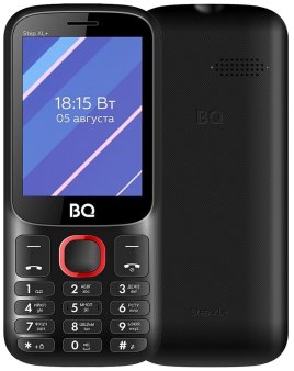 Телефон BQ 2820 Step XL Plus, чёрно-красный