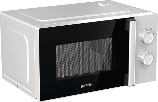 Микроволновая печь Gorenje MO20E1WH (20 л, 800 Вт, переключатели поворотный механизм, белый/черный)_1
