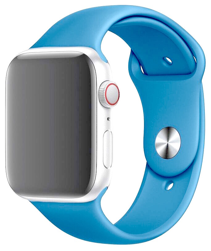 Ремешок COTEetCI W3 для часов Apple Watch 38-40мм, силиконовый, синий