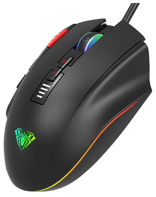 Мышь AULA H512, 5000 dpi, черная_3