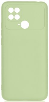 Чехол-накладка для Poco C40, DF, силиконовый, зеленый