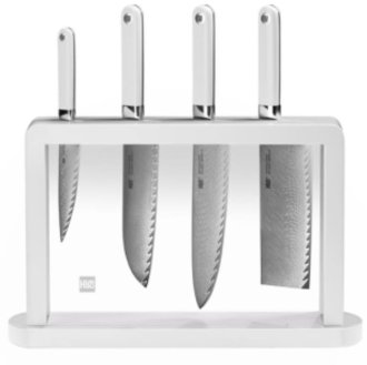 HuoHou Damascus Kitchen KnifeSet white_1