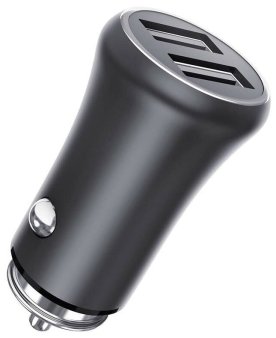 Автомобильное зарядное устройство TFN Rapid+ 3.1A, 2xUSB, серый