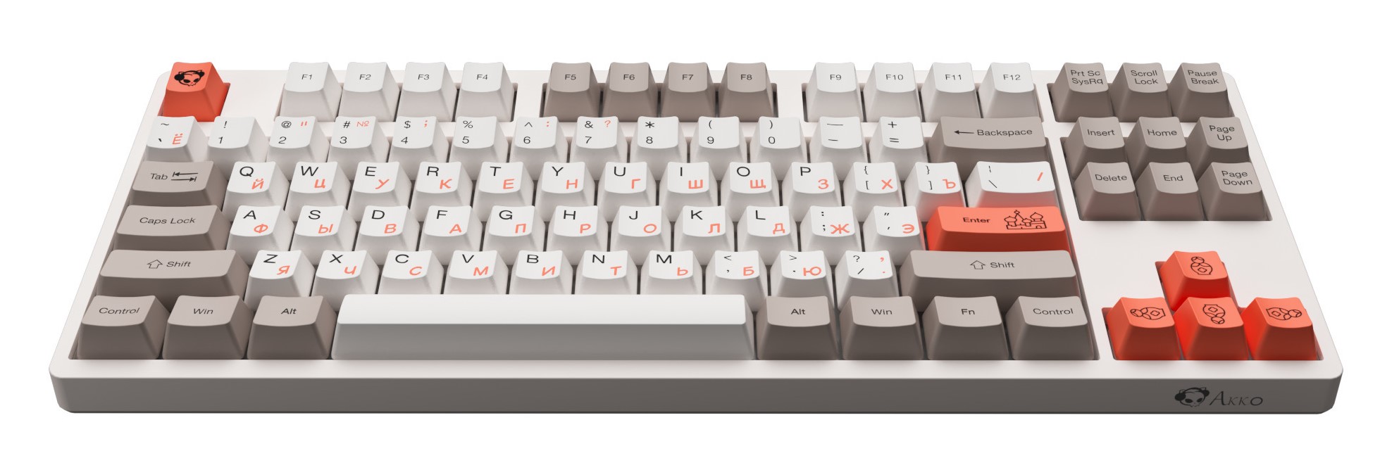 Клавиатура игровая механическая Akko 3087 (V2, Steam Engine, USB, Red CS, RU)_1