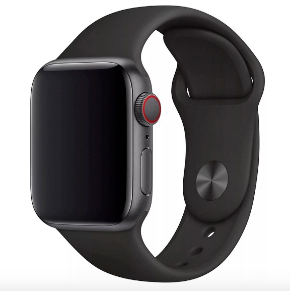 Ремешок COTEetCI W3 для часов Apple Watch 38-40мм, силиконовый, черный